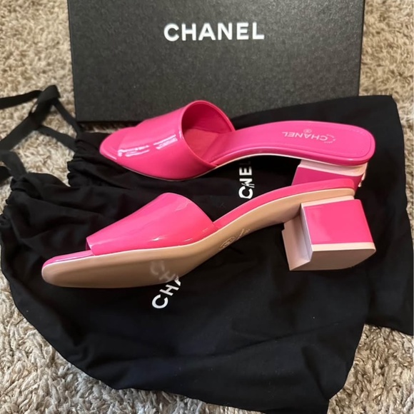Chanel Hot Pink Mules - Picture 2 of 3